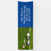 Golf 4 juli Onafhankelijkheidsdag Golfer Party Spandoek (Verticaal)