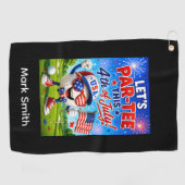 Golf 4 juli Onafhankelijkheidsdag Golfhanddoek (Horizontaal)