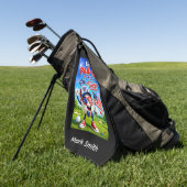 Golf 4 juli Onafhankelijkheidsdag Golfhanddoek (Groen)