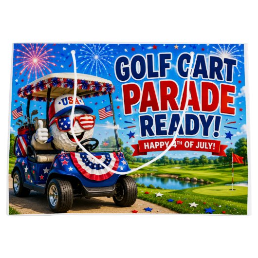 Golf 4 juli Onafhankelijkheidsdag Groot Cadeauzakje (Voorkant)