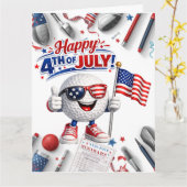 Golf 4 juli Onafhankelijkheidsdag Kaart (Gele Bloem)