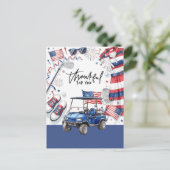 Golf 4 juli Onafhankelijkheidsdag met Barbecue Briefkaart (Staand voorkant)
