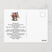 Golf 4 juli Onafhankelijkheidsdag met Barbecue Briefkaart (Achterkant)