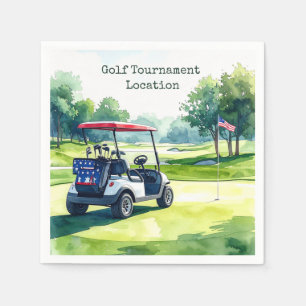 Golf 4 juli Onafhankelijkheidsdag met golfkar Servet