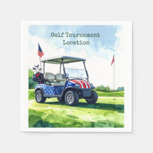 Golf 4 juli Onafhankelijkheidsdag met golfkar Servet