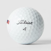 Golf 4 juli Onafhankelijkheidsdag met vlag Golfballen (Logo)