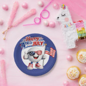 Golf 4 juli Onafhankelijkheidsdag Papieren Bordje (Feest)