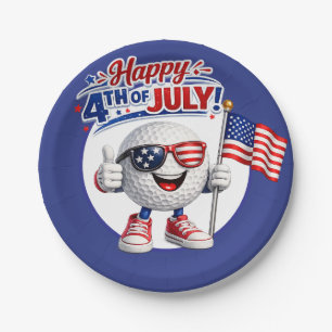 Golf 4 juli Onafhankelijkheidsdag  Papieren Bordje