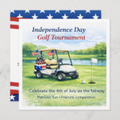 Golf  4th July Independence Day  Kaart (Voorkant / Achterkant)