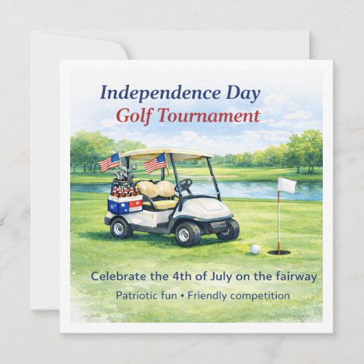 Golf  4th July Independence Day  Kaart (Voorkant)