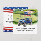 Golf  4th July Independence Day  Kaart (Voorkant / Achterkant)
