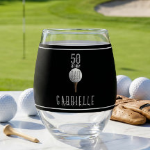 Golf 50 Verjaardag Golfer Mijlpaal Elegant Feest