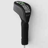 Golf 50e verjaardag geboren om golf kracht om te w golfheadcover (Schuin)