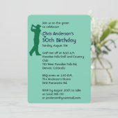 Golf 50e verjaardag kaart (Staand voorkant)
