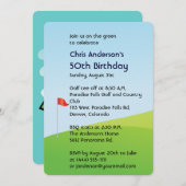 Golf 50e verjaardag kaart (Voorkant / Achterkant)