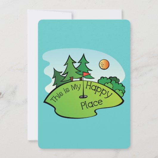 Golf 50e verjaardag kaart (Achterkant)