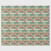 Golf 50e verjaardag met nummer voor golfer cadeaupapier (Vlak)