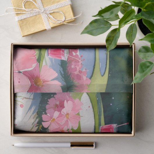 Golf 50e verjaardag met nummer voor golfer tissuepapier (Geschenk)