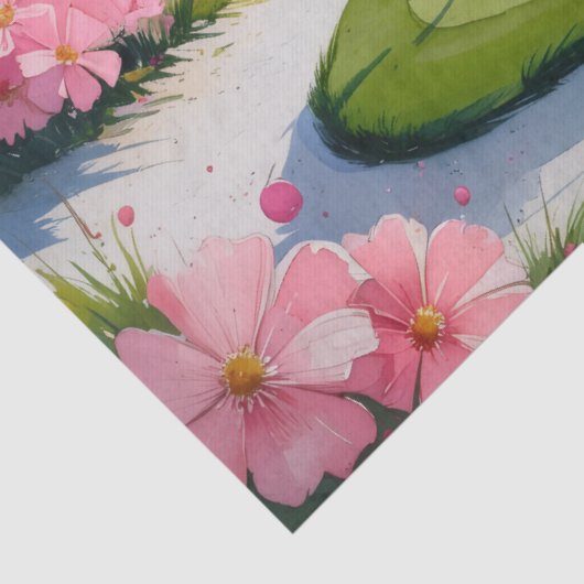 Golf 50e verjaardag met nummer voor golfer tissuepapier (Detail)