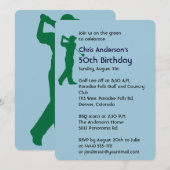 Golf 50e verjaardag uitnodiging (Voorkant / Achterkant)
