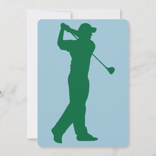 Golf 50e verjaardag uitnodiging (Achterkant)