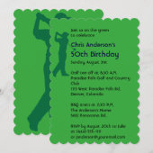 Golf 50e verjaardag uitnodiging (Voorkant / Achterkant)