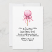 Golf 50e Verjaardag Vrouw Golfer Roze thema Kaart (Achterkant)