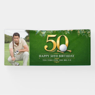 Golf 50ste verjaardag maak je eigen spandoek