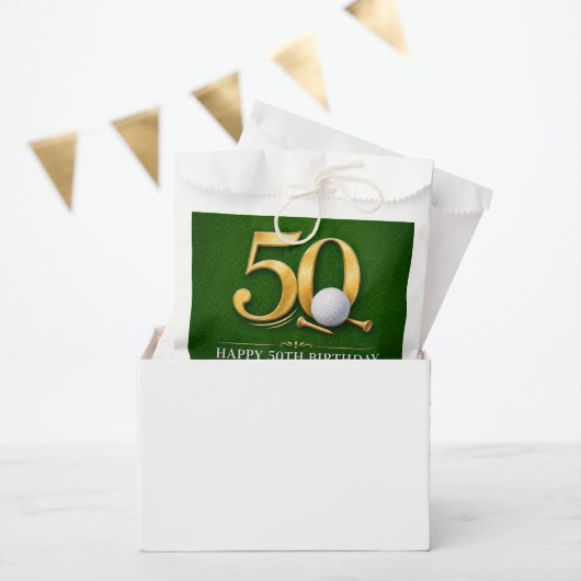 Golf 50ste verjaardag voor golfer bedankzakje (Feest)