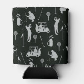 Golf 50ste verjaardag voor u met Golf Vlag Blikjeskoeler (Achterkant)