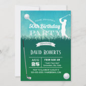 Golf 50ste verparty feest kaart (Voorkant)