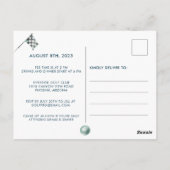 Golf 50ste verparty waterverf briefkaart (Achterkant)