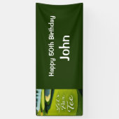 Golf 50th Birthday for golfer party Spandoek (Verticaal)