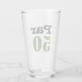 Golf 50th Birthday met nummer 50 Glas (Achterkant)