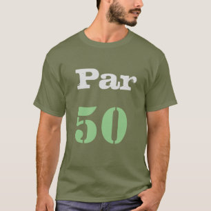 Golf 50th Birthday met nummer 50 T-shirt