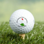 Golf 50th Birthday Party Golfballen<br><div class="desc">Een 50e verjaardag per t-shirt met deze golfballen. Dit is het perfecte geschenk voor al je vrienden die je feestelijke golftoernooi bijwonen. Je kunt de golfballen personaliseren met jouw naam en je verjaardag. Dit zal een prachtige keepalk zijn voor je golfbal en jou.</div>