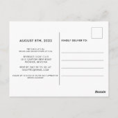 Golf 50th Birthday Party Invitation Briefkaart (Achterkant)