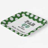 Golf 50th Birthday voor Golfer Papieren Bordje (Gebogen)