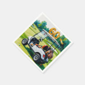Golf 60e Verjaardag Par t-shirt Golfer Party Servet (Hoek)