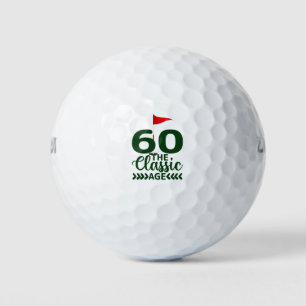 Golf 60e Verjaardag  voor Jou met Golf Vlag Golfballen