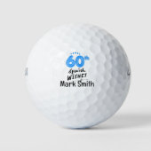 Golf 60th Birthday for golfer Golfballen (Voorkant)