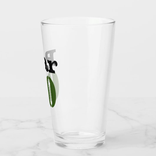 Golf 60th Birthday met nummer 60 Glas (Links)