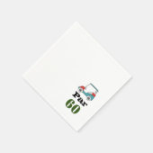 Golf 60th Birthday Par t-shirt 60 Napkins Servet (Hoek)