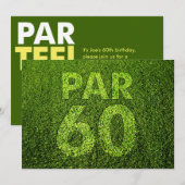 Golf 60th Birthday Party Kaart (Voorkant / Achterkant)