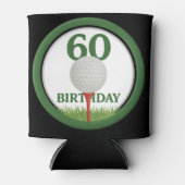 Golf 60th Birthday voor Golfer Blikjeskoeler (Voorkant)