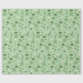 Golf 60th Birthday voor Golfer Cadeaupapier (Vlak)