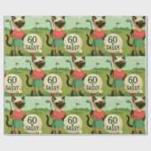 Golf 60th Birthday voor Golfer Cadeaupapier (Vlak)