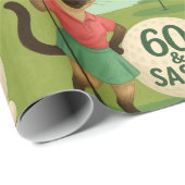 Golf 60th Birthday voor Golfer Cadeaupapier (Rol Hoek)