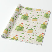 Golf 60th Birthday voor Golfer Cadeaupapier (Uitgerold)