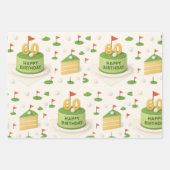Golf 60th Birthday voor Golfer Inpakpapier Vel (Voorkant)